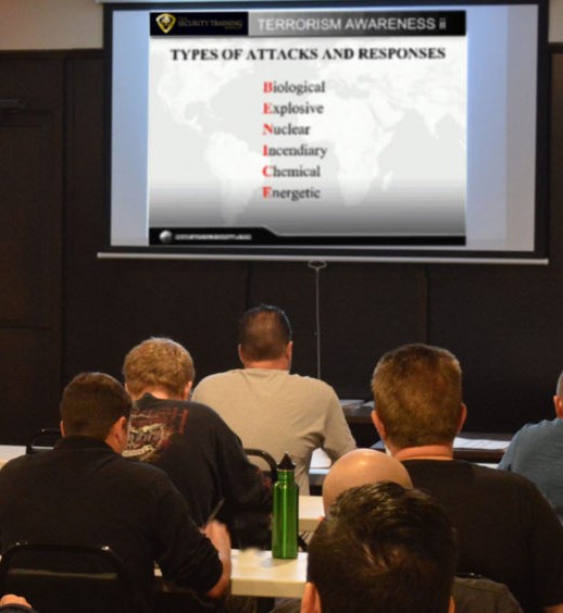 The Security D Course is the required Security Guard Training for